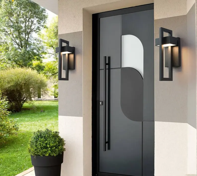 Terraza - Vintage LED-Außenwandleuchte 10 W IP65 in Schwarz
