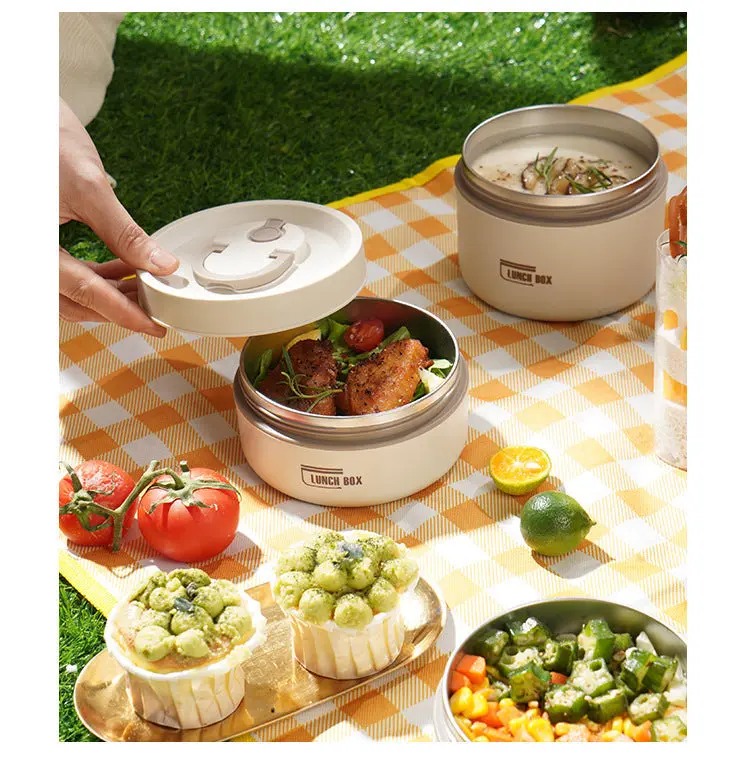 Thermische Lunchbox – Dubbelwandig RVS, Lekvrij & BPA-vrij