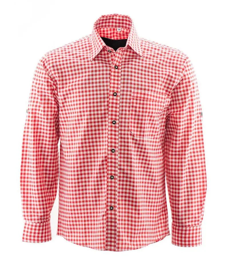 Tiroler Blouse Geblokt – Uitverkoop