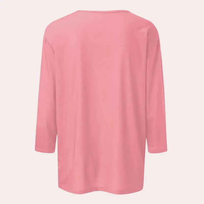 Top Damen | Weiches Dreiviertelarm-Shirt & Zeitloses Rundhals-Basic