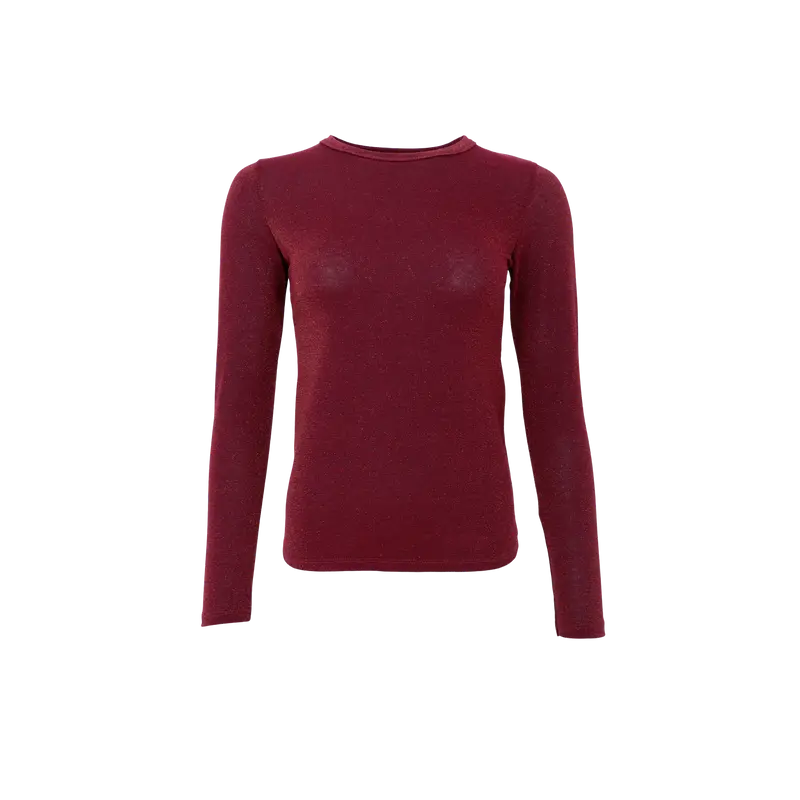 Top Lurex Plum