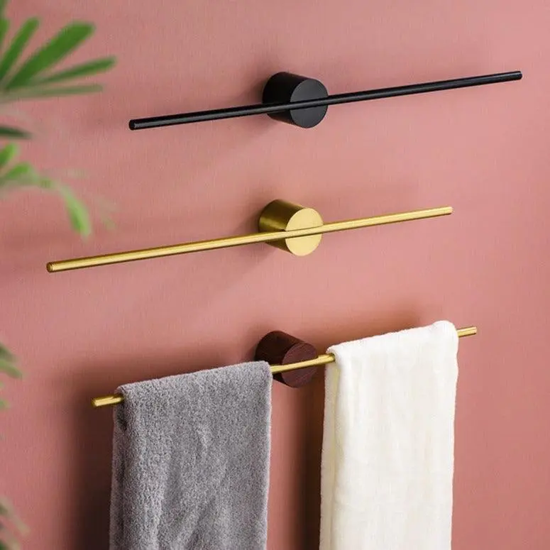 Towel Rack – Brushed Aluminum, Minimalist Design for the Bathroom or Wellness Area