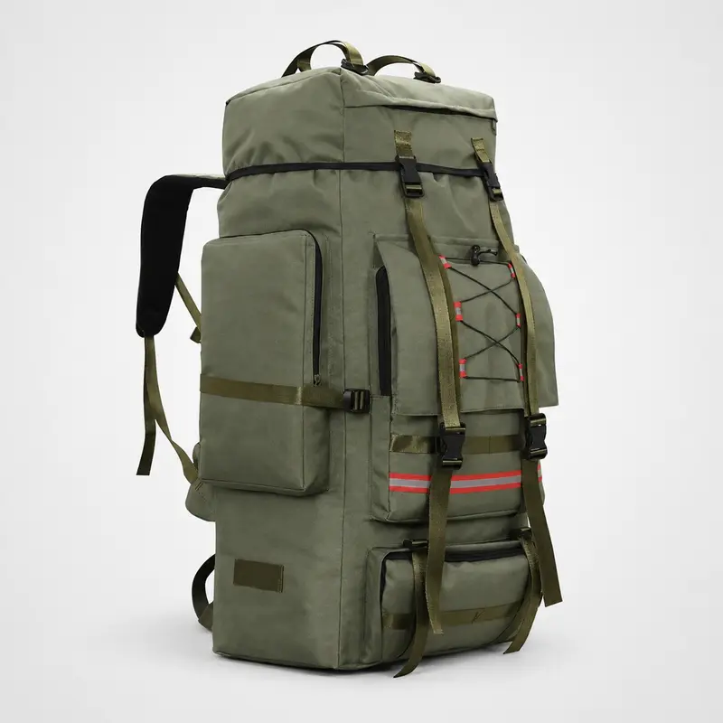 Trekkingrugzak – 130 liter met molle-banden en reflecterende strip