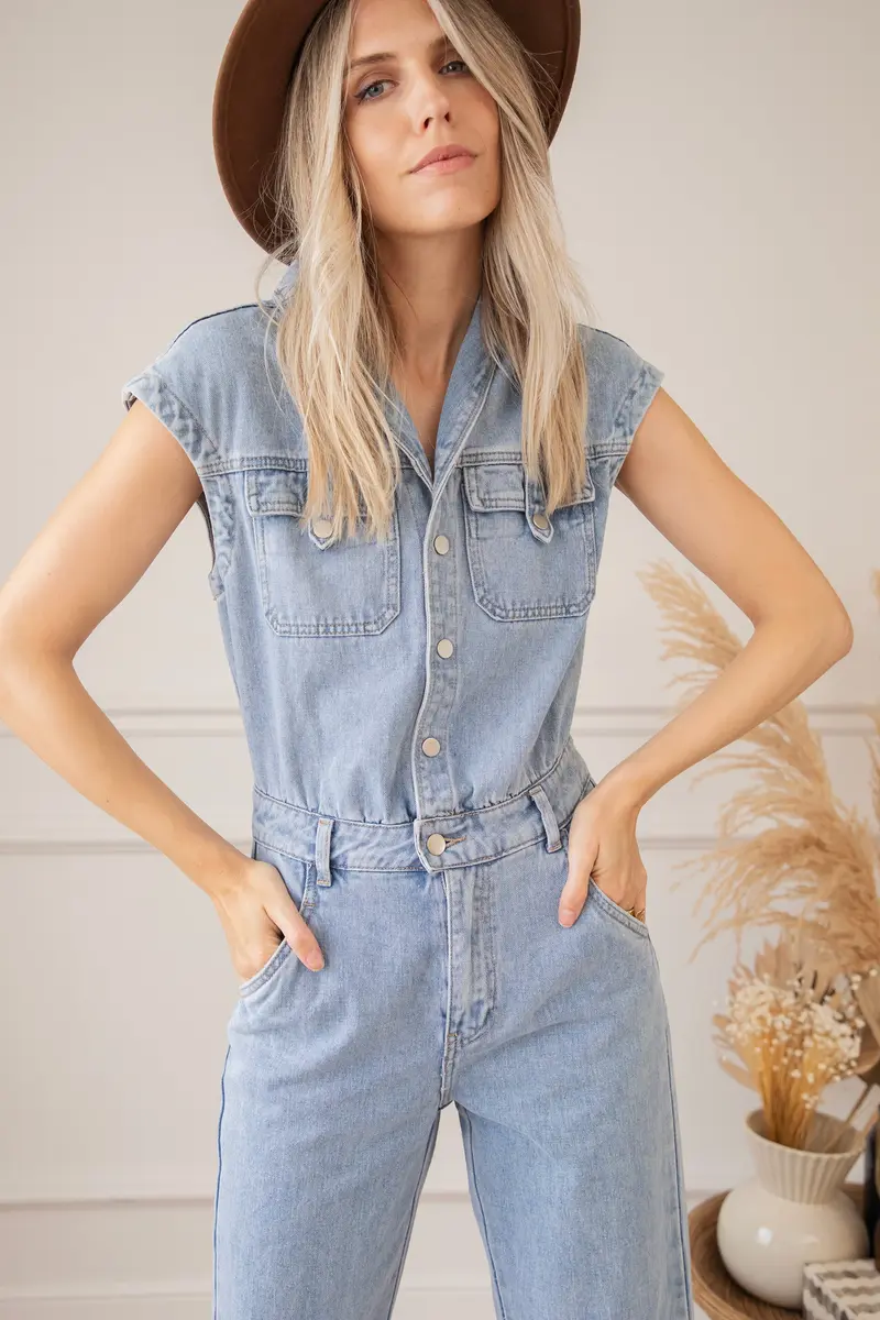 Trendy Denim Jumpsuit voor Elke Gelegenheid