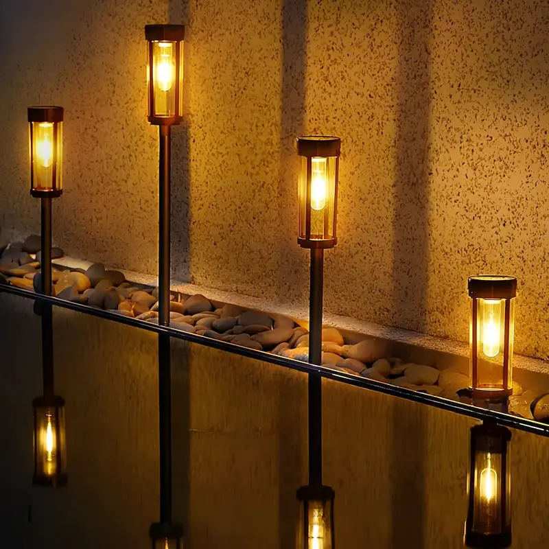 Tuinfakkel op zonne-energie – 8-12 uur licht met grondpin