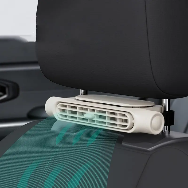 USB Autoventilator – Bladloze Ventilator met 3 Snelheden voor Hoofdsteun