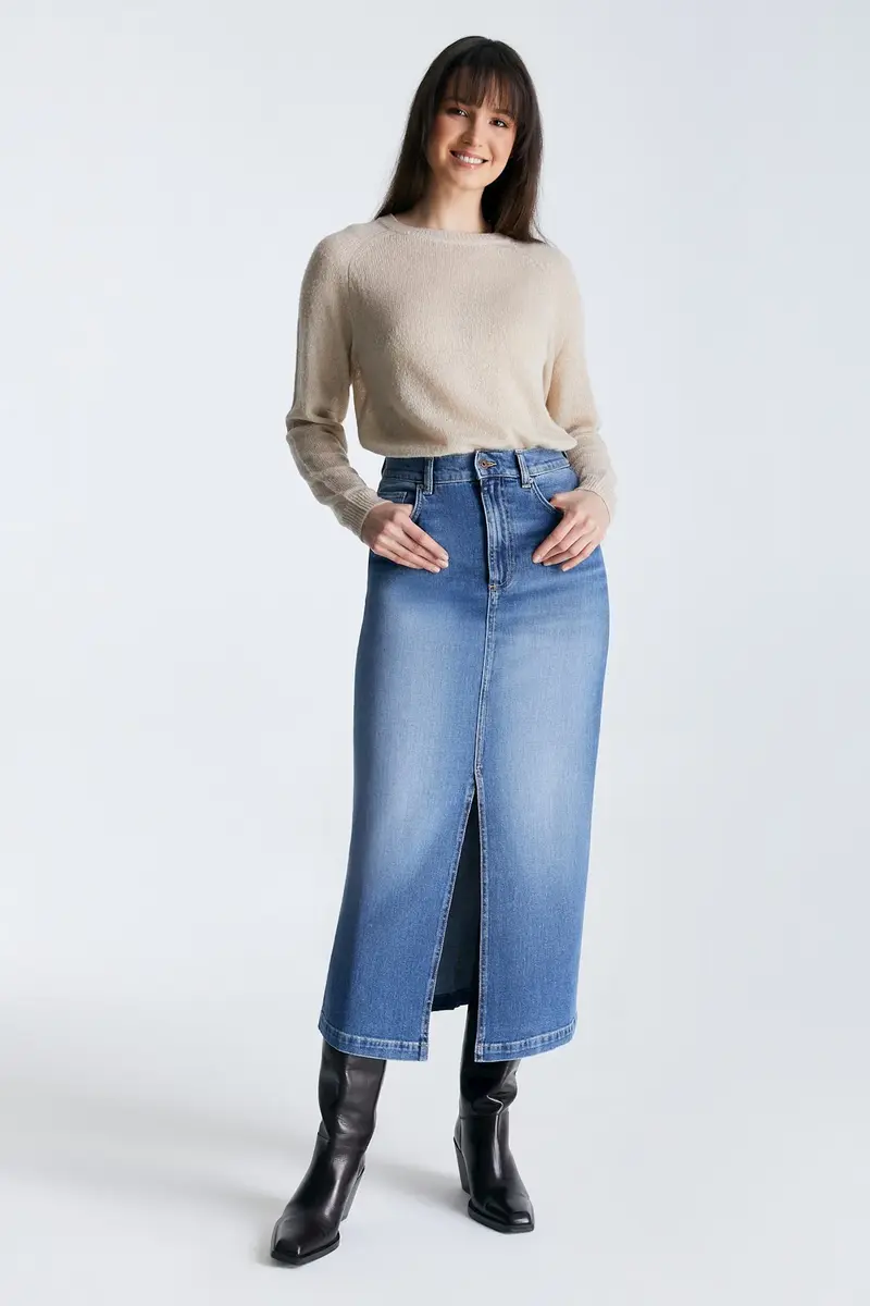 Valerie Denim Skirt  Medium Blue