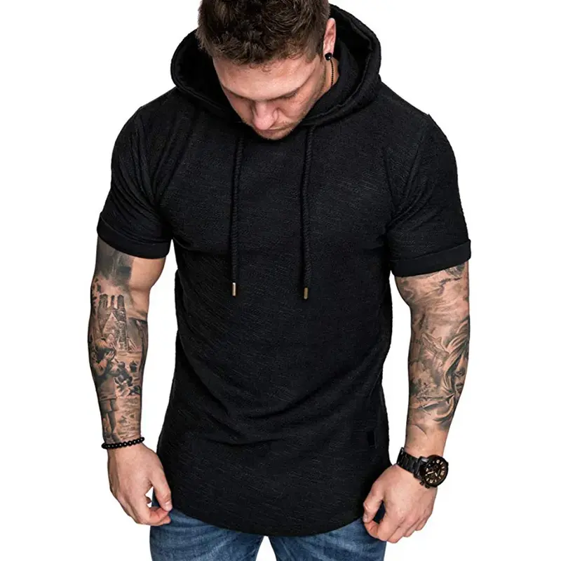 Varello Heren Hoodie – Korte Mouwen, Capuchon & Comfortabele Pasvorm
