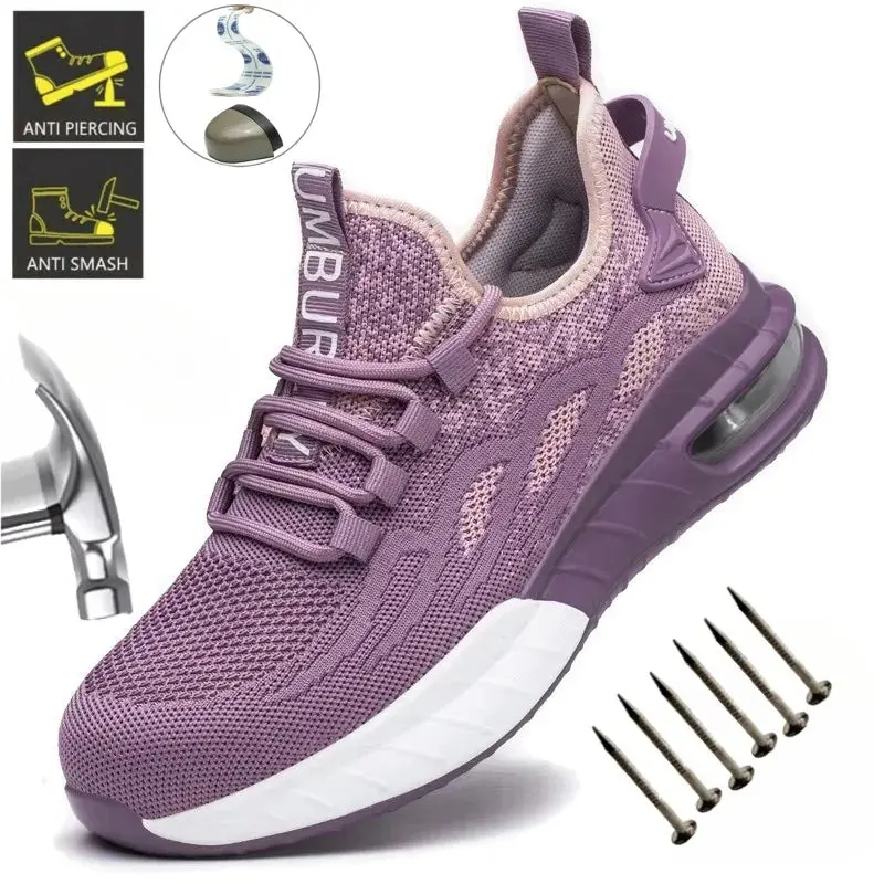 Veiligheidsschoenen dames – Sportieve werkschoenen met stalen neus en ademend ontwerp