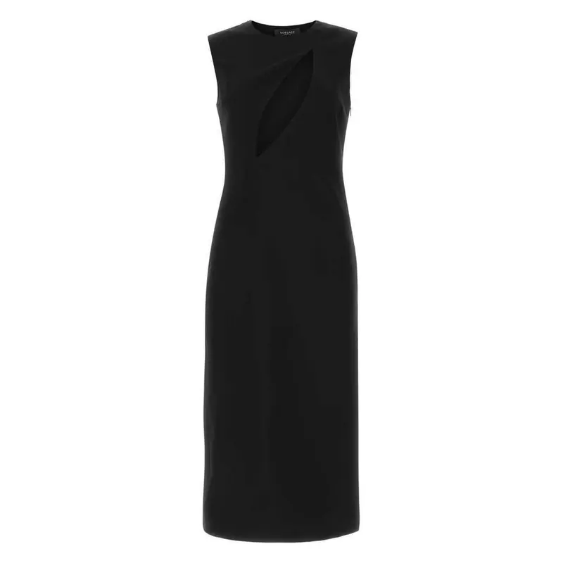 Versace Black Viscose Women Dress
