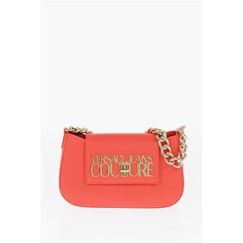 Versace Orange Polyester Shoulder Bag