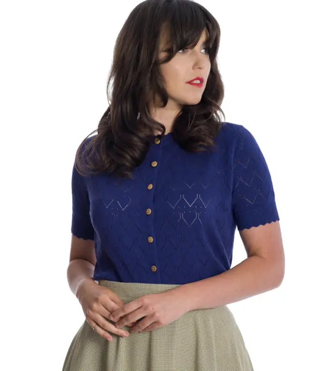 Vest blauw korte Mouw