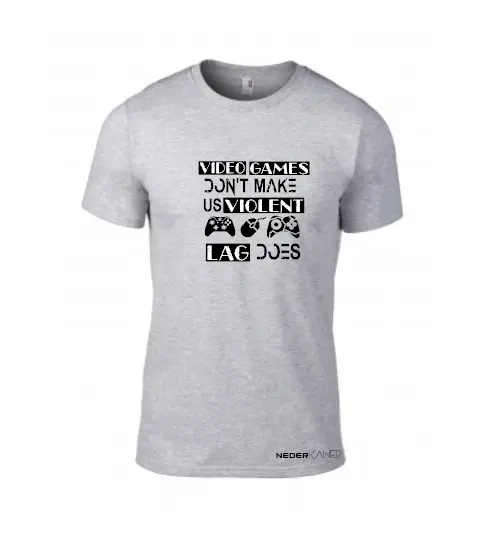 Video Games Don't Make Us Violent Lag Does - Mens Shirt