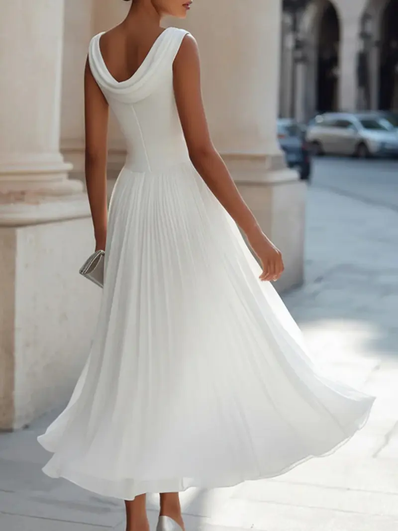 Vireen - plissiertes Midikleid