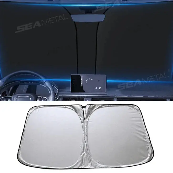 Voorruit zonnescherm auto – opvouwbaar hitteschild met reflecterende laag 140 × 80 cm