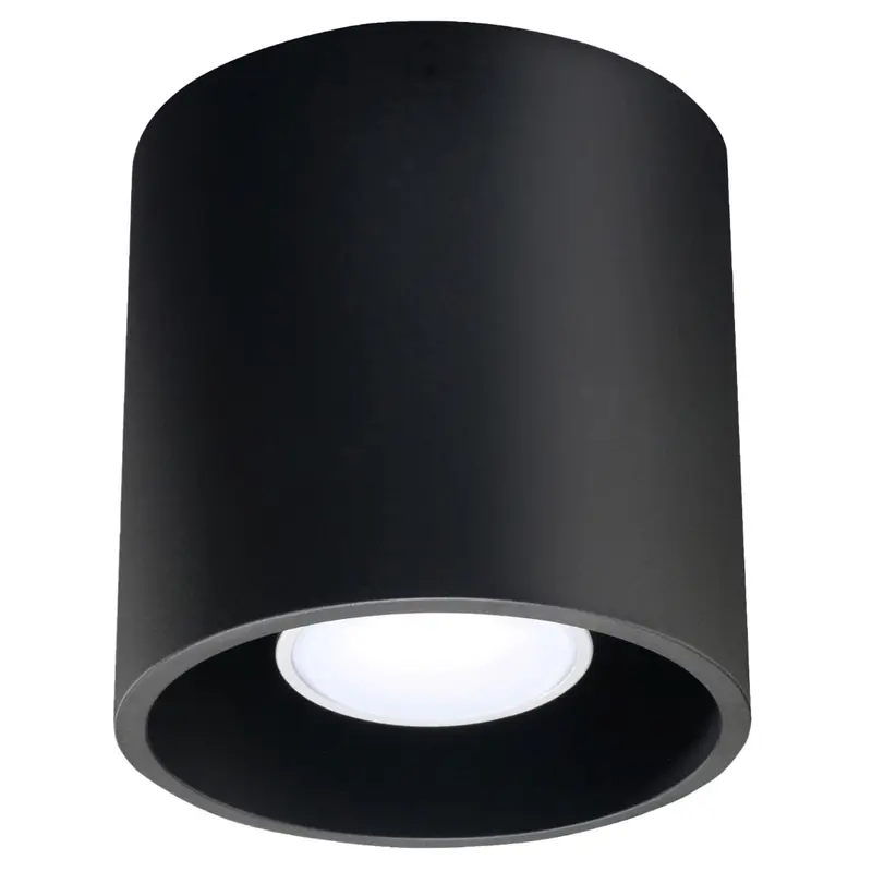 Vortex - Schwarze Deckenleuchte 10 cm