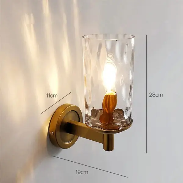Wallix - Retro-Wandleuchte aus Glas fürs Schlafzimmer