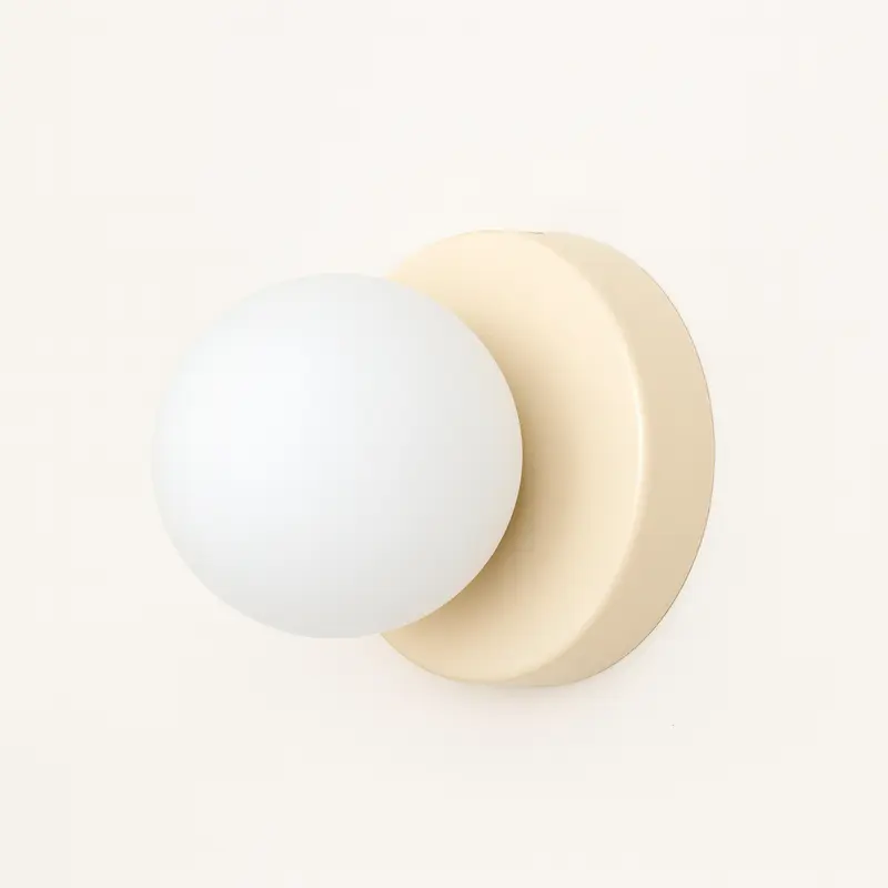 Wandarmatuur met bolle glaskap – G9-fitting, 10 of 12 cm doorsnee