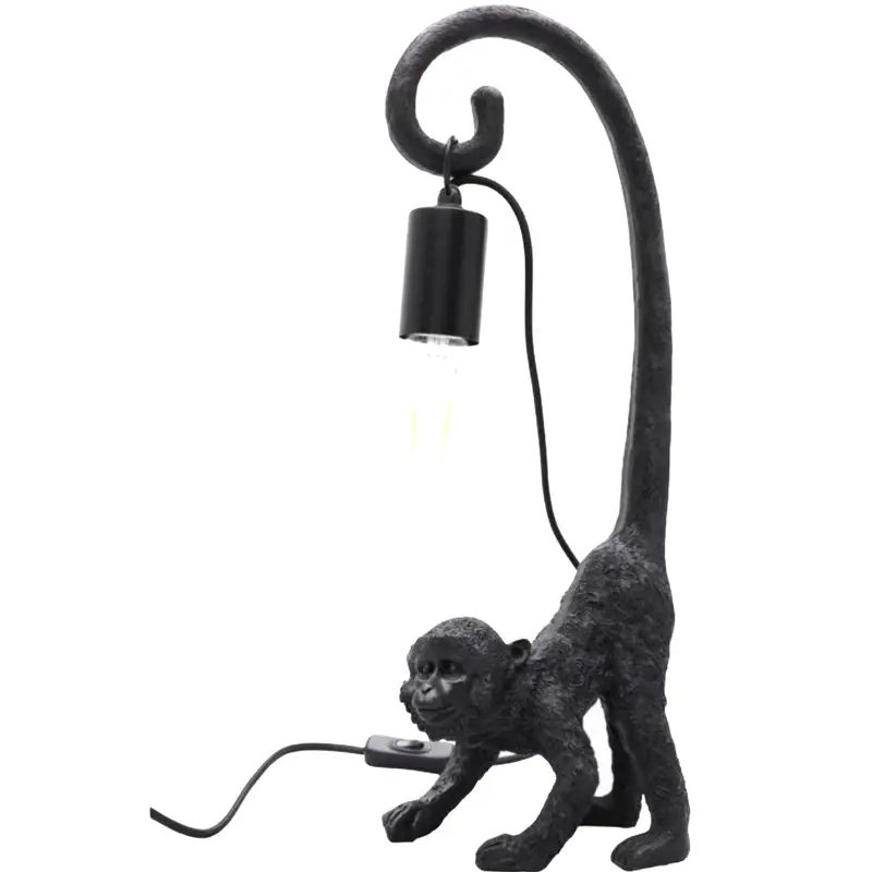 Wandlamp- Monkey - Zwart