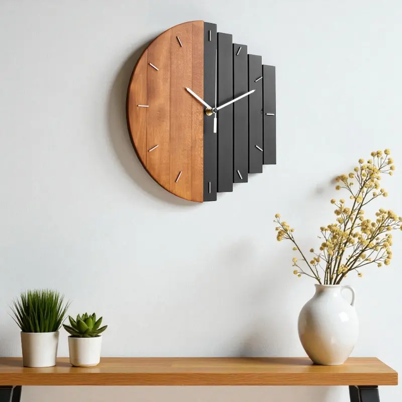 Wanduhr - Holz elegant