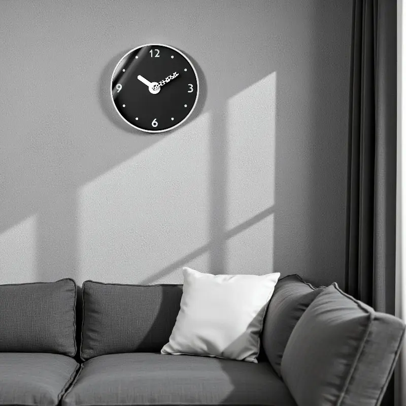 Wanduhr - minimalistisch mit Print-Design