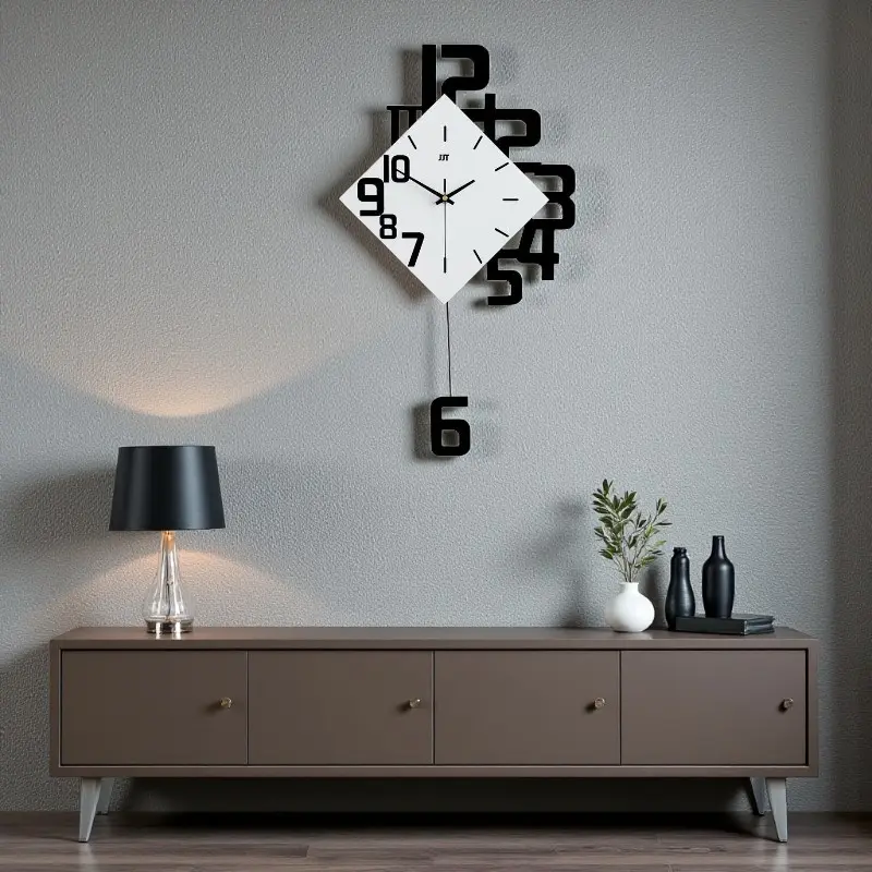 Wanduhr - modern schlank