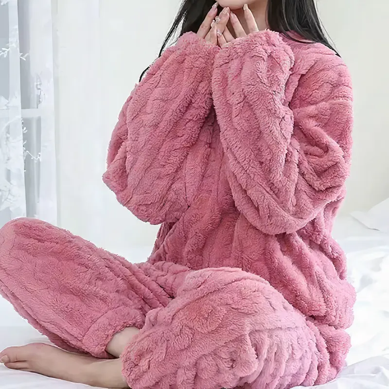 Warme Pluche Pyjama - Tweedelige Set