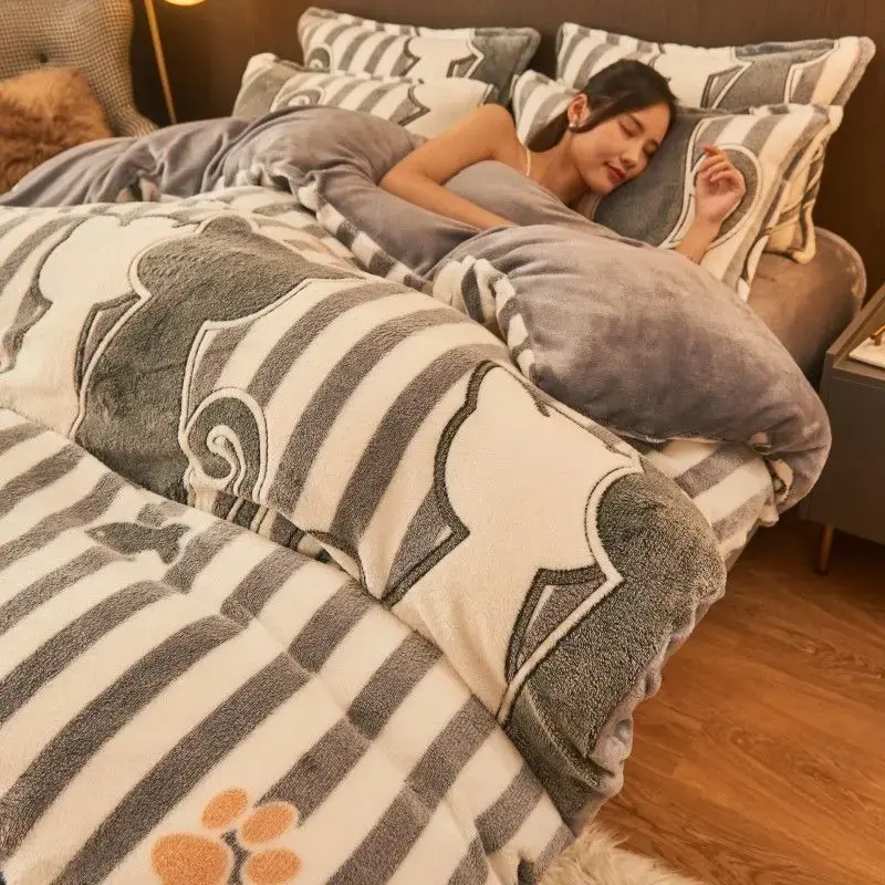 Warme Winter Flanellen Dekbedovertrek – Luxe Comfort