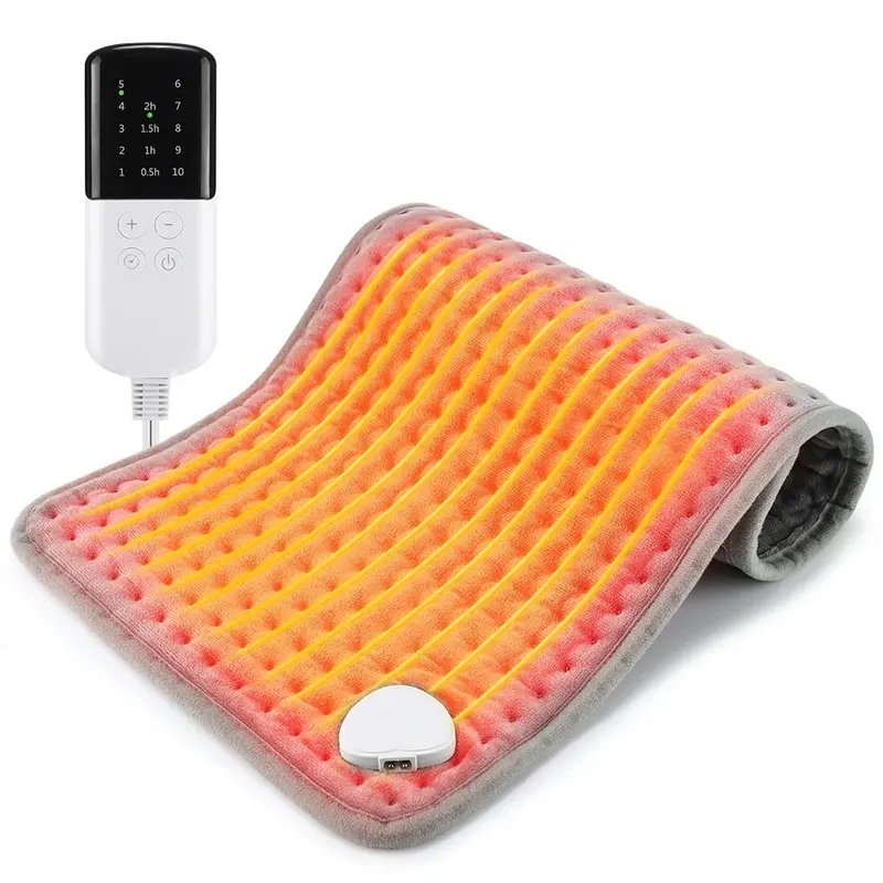 Warmtepad van 30 x 60 cm – lang snoer, zachte bovenkant en zelf uitschakelend