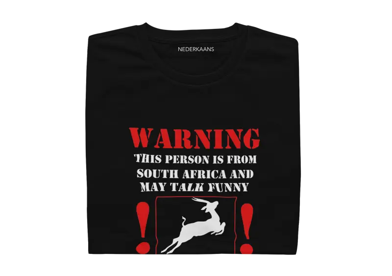 Warning This Person Is From South Africa And May Talk Funny - Ladies Shirt