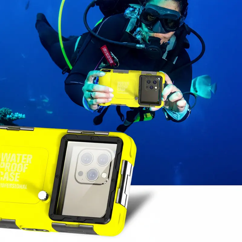 Waterdichte Telefoonhoes – IP68 smartphone case tot 6,9 inch voor zwemmen en snorkelen