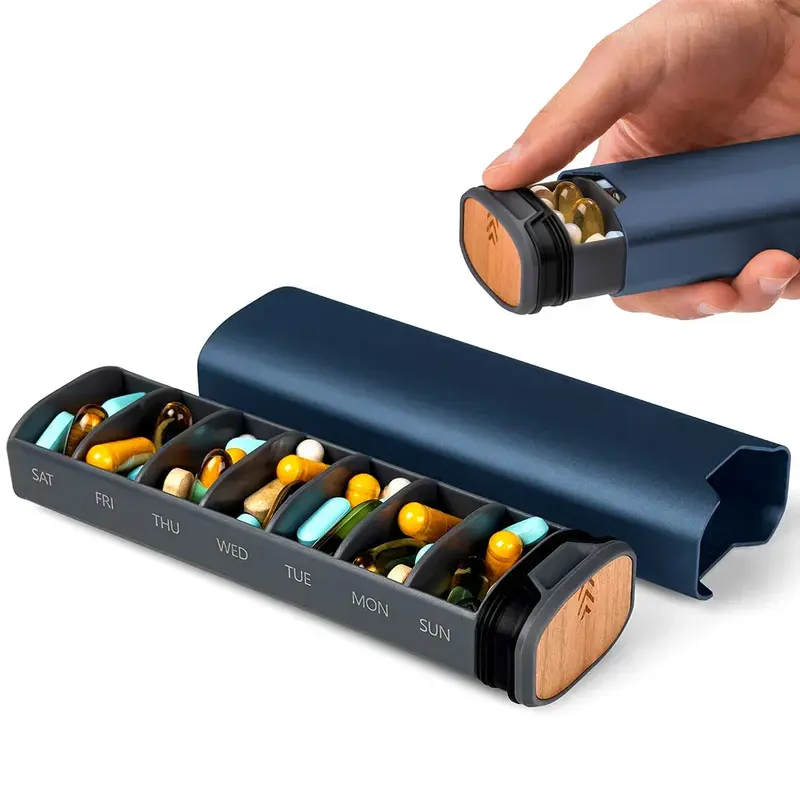 Week Pillendoos 7 Dagen – Compacte Organizer met Dagvakken voor Thuis en Reizen