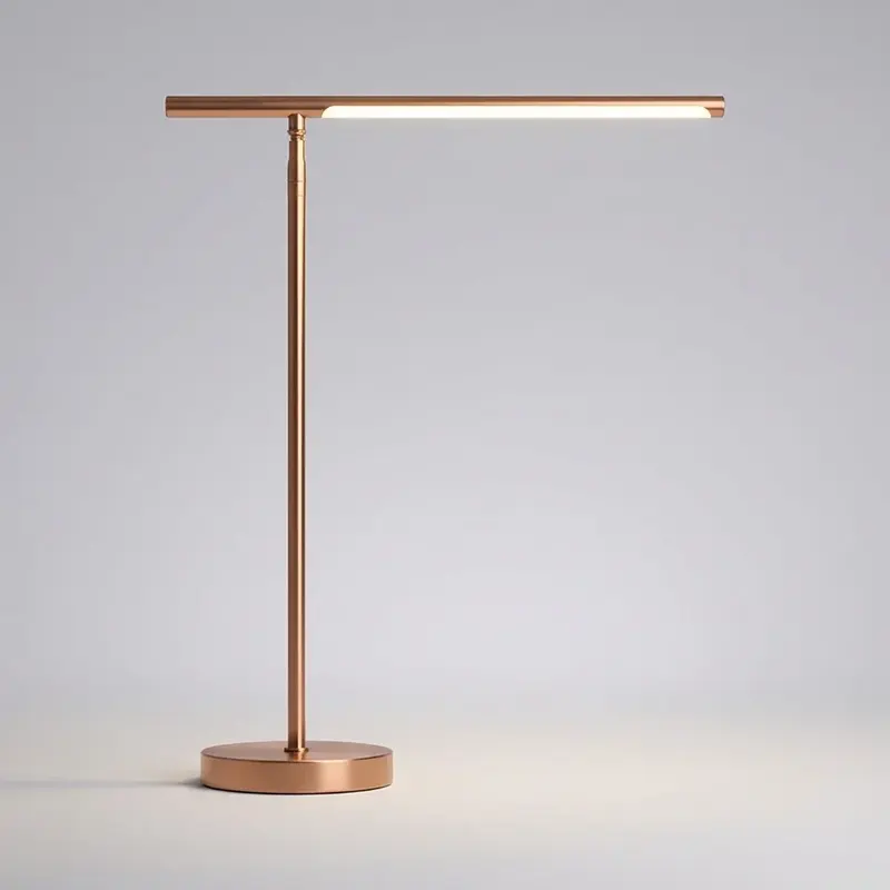 Werklamp voor je bureau – metalen arm, draaibare kop en drie lichttinten LED