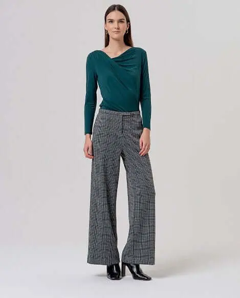 Wide trousers with narrow waist - Grey