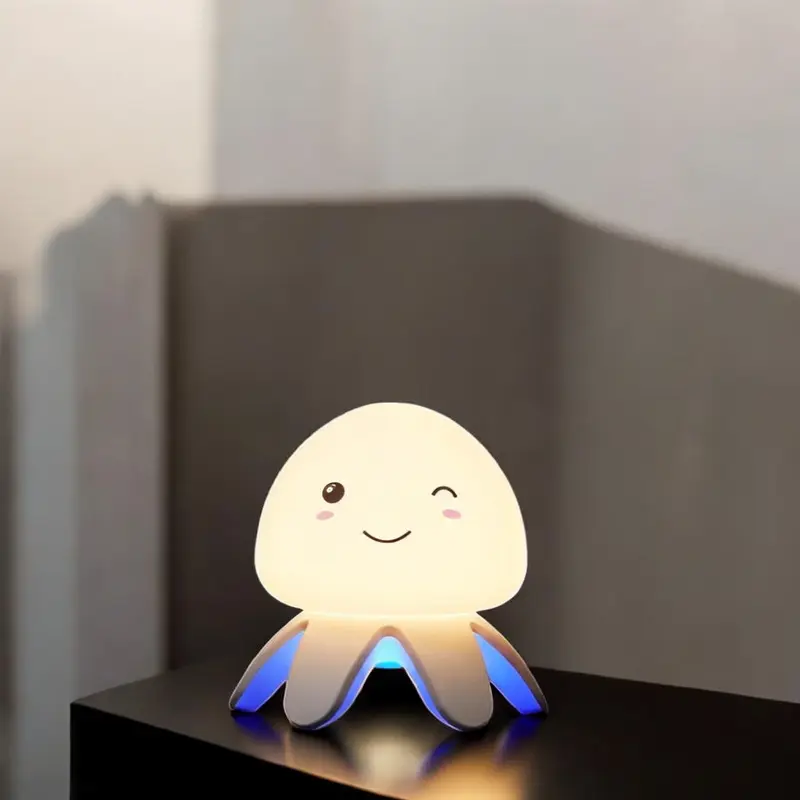 Wiederaufladbare - LED Nachtlampe mit Fernbedienung & Musik