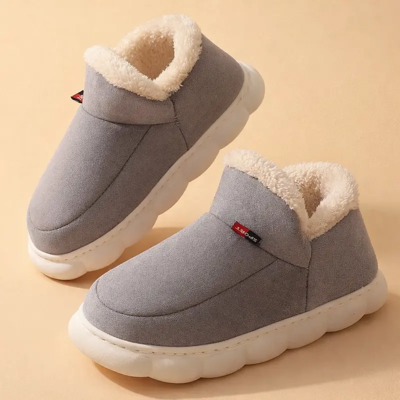 Women's Lined Slippers with Non-Slip Soles, Comfort for Home