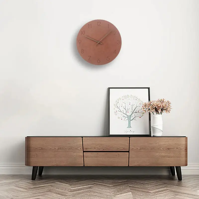 Wooden Wall Clock – Minimalist Natural Design for the Living Room or Bedroom