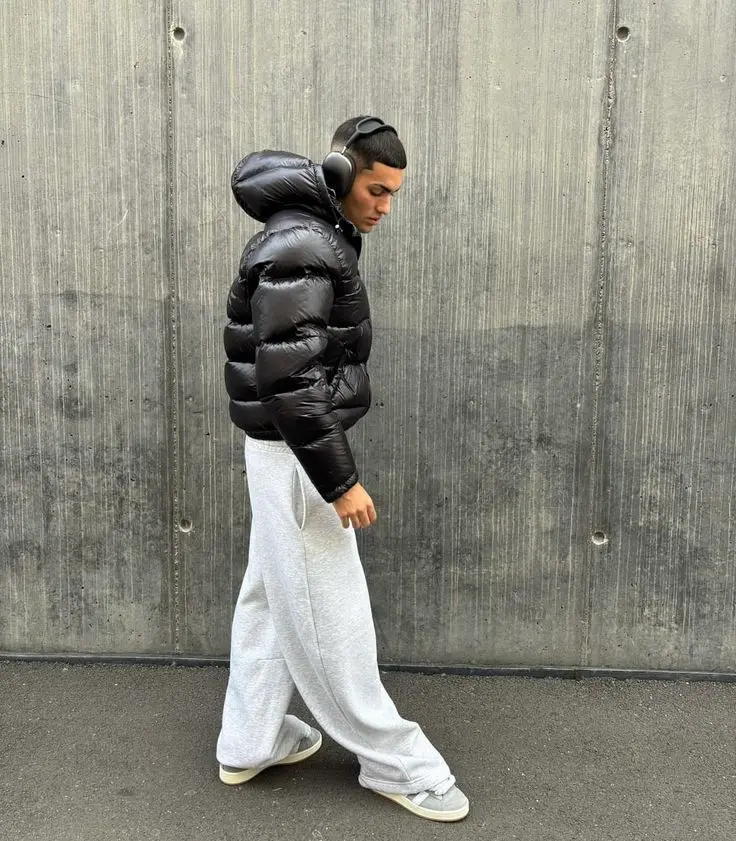 Zacharias | Herren Trendiger Stepp-Puffer Mantel im Winterstil