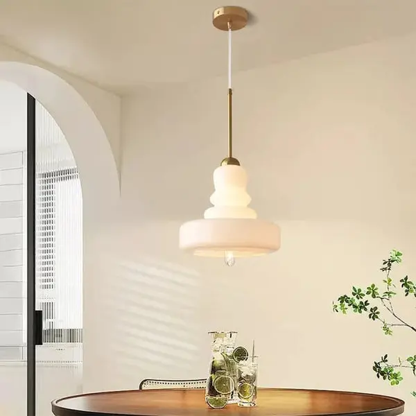Zenita - Bauhaus-Pendelleuchte aus Glas, Kürbisform