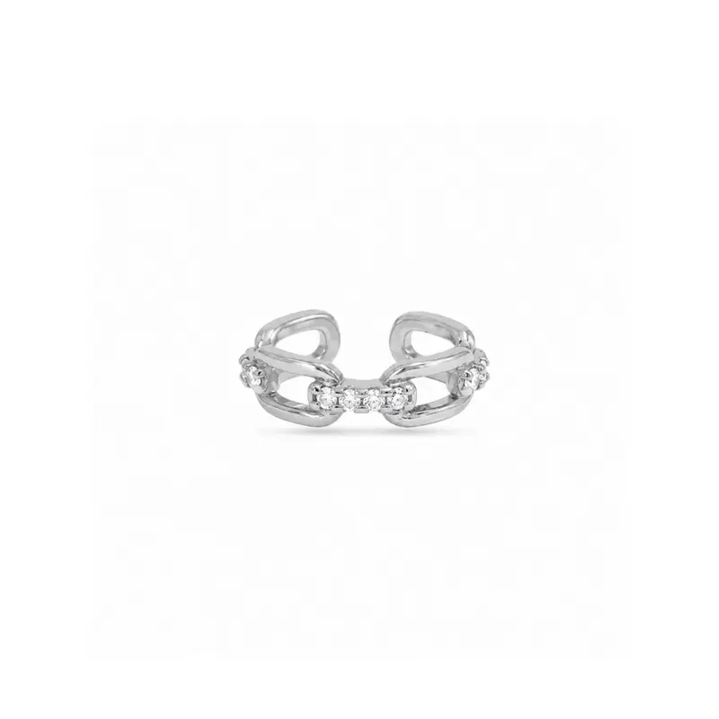 Zilveren Earcuff Steentjes Dharia