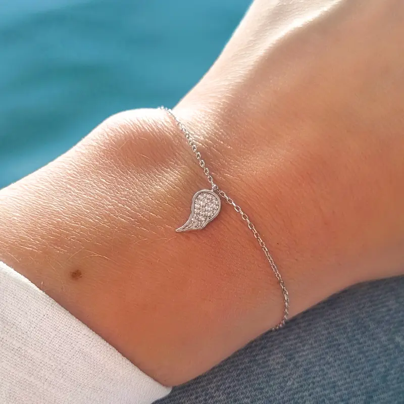 Zilveren Engel Vleugel Armband