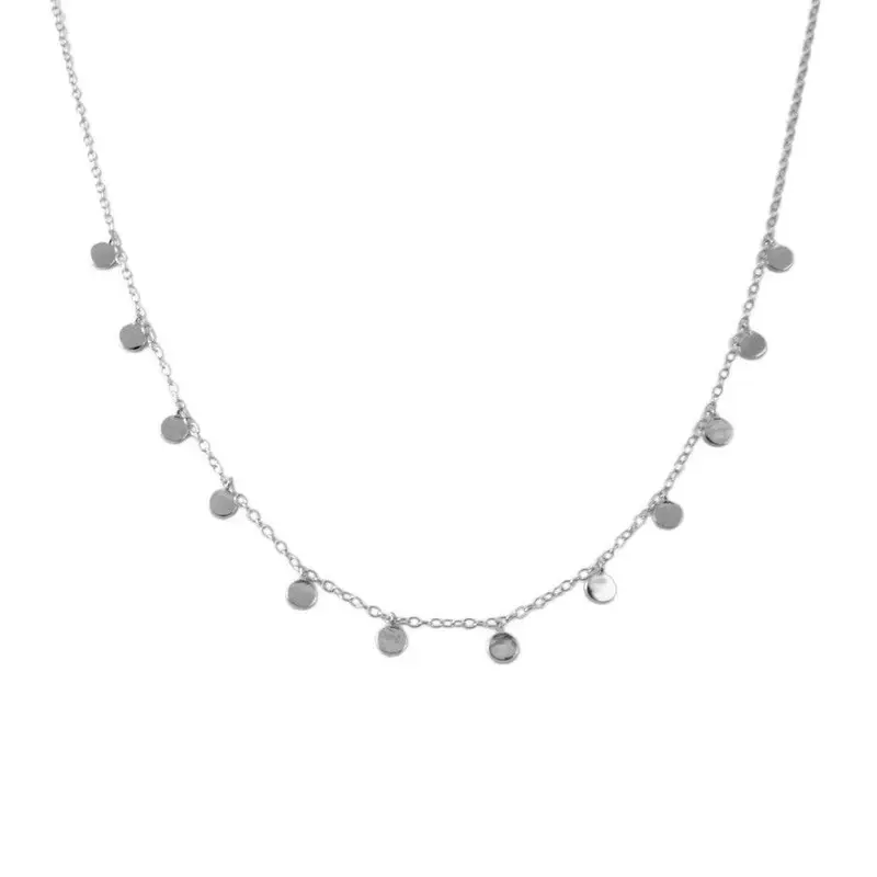 Zilveren Muntjesketting Coin - 925 Zilver