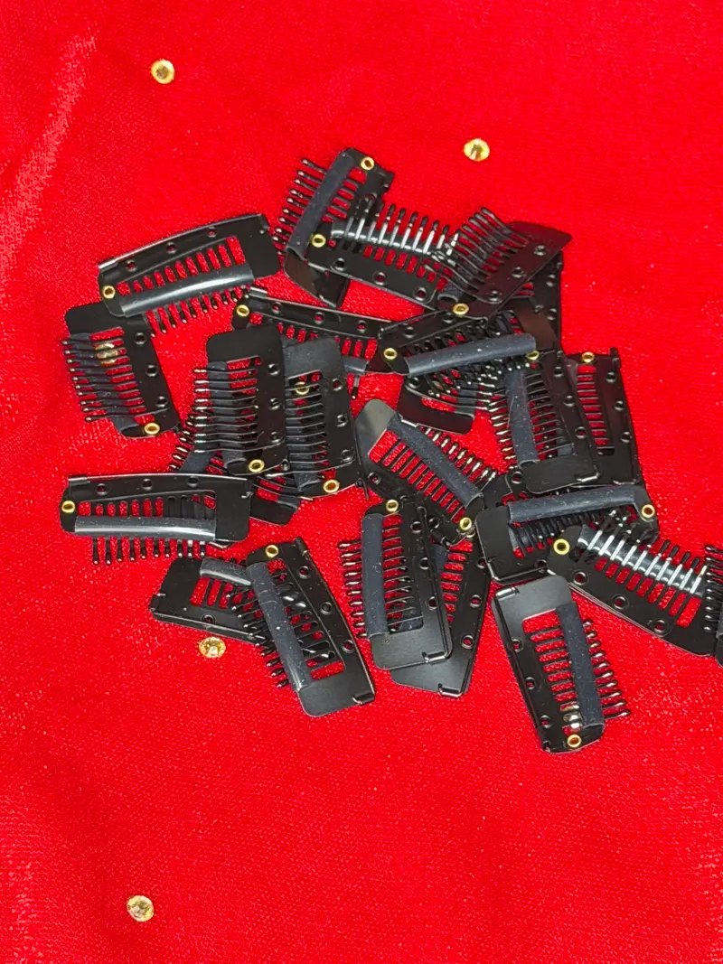 Zwarte Haarclips / Bevestigingsclips – Stevige Clips voor Haaraccessoires & Sieraden set 10 stuks